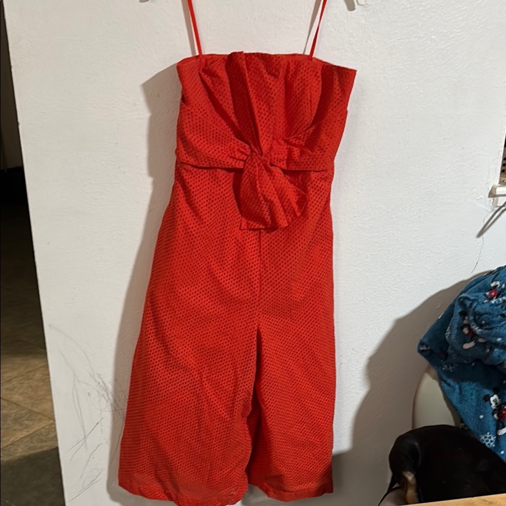 Strapless Red Dress